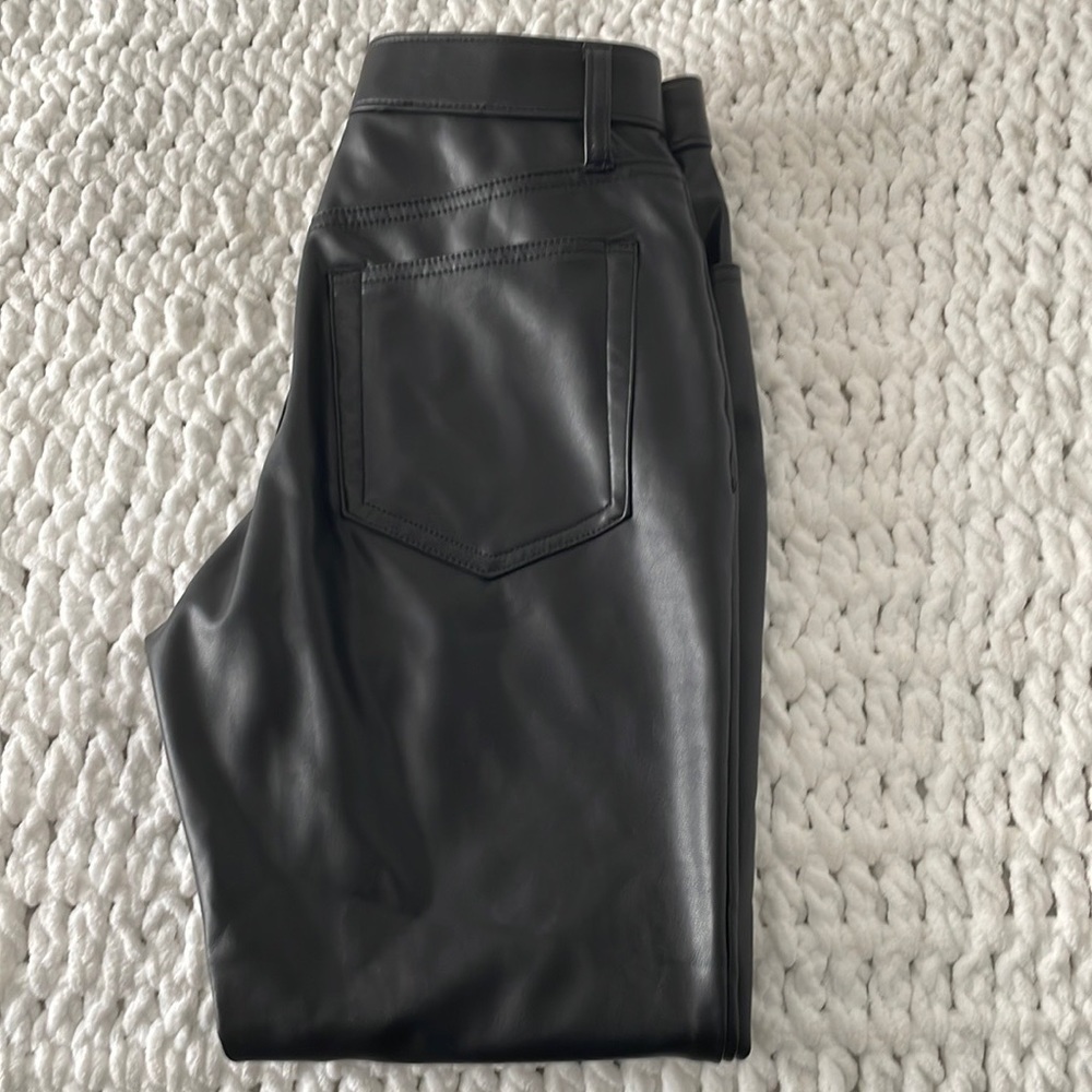 Abercrombie & Fitch faux leather high rise skinny Jean Curve Love